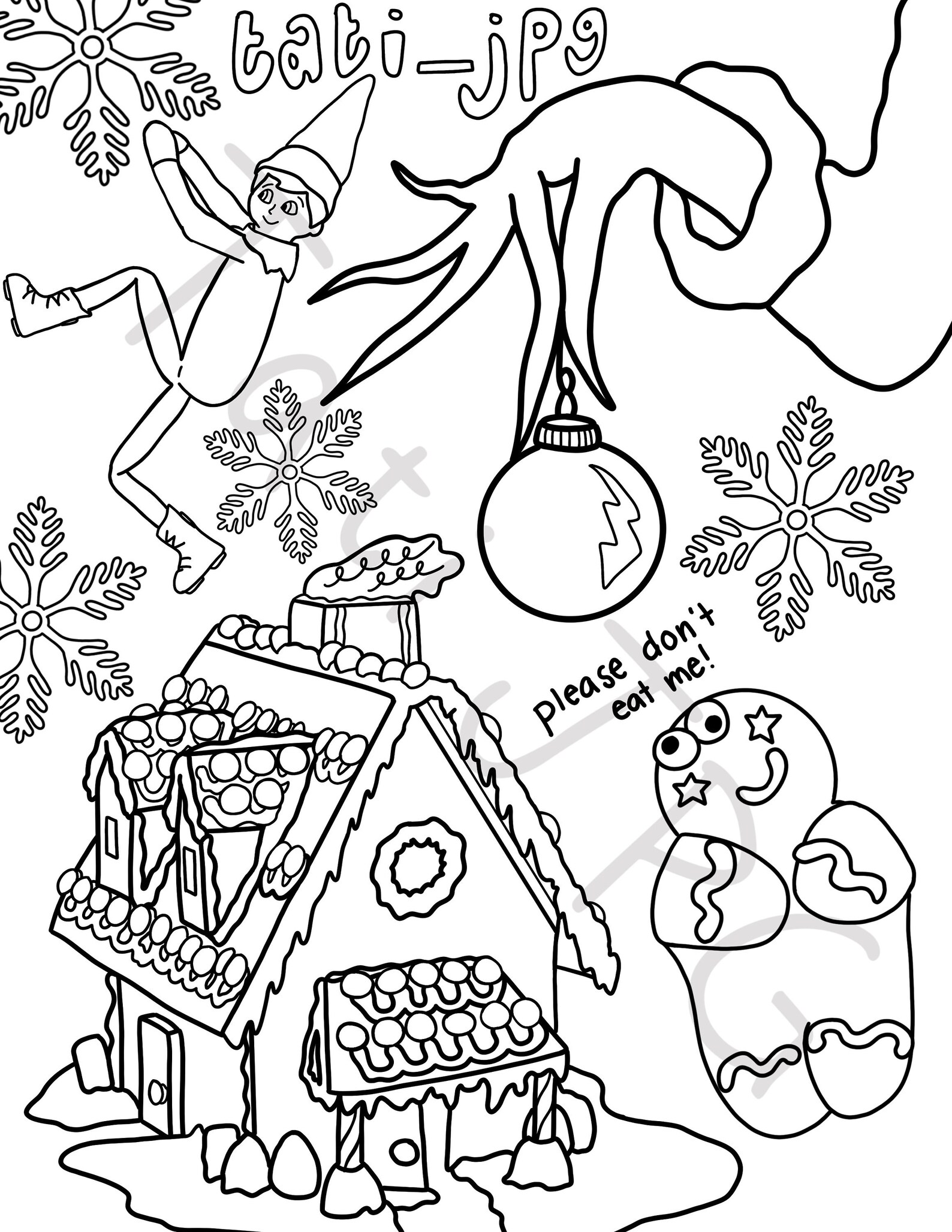 Holiday Coloring Pages 6 Pack Adult Coloring Digital Coloring Sheets ...