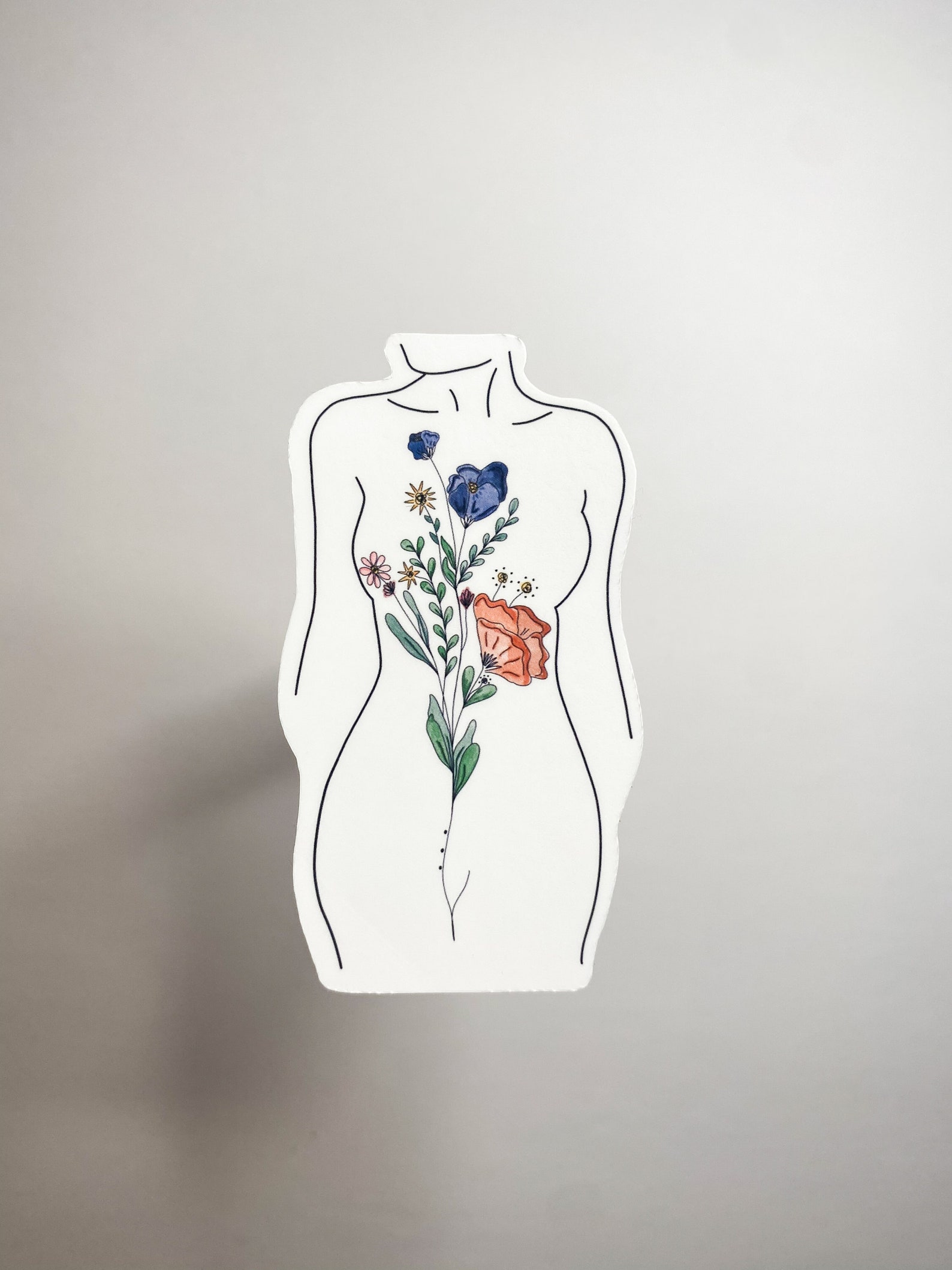 Women Body Sticker Women Silhouette Stickers Womans Body - Etsy