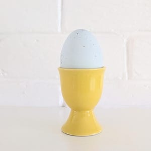 Vintage Yellow Egg Cup | Coquetier Jaune | Farmhouse Egg Cup | Cottage Egg Cup | Simple Egg Cup | Egg Cup Collectible