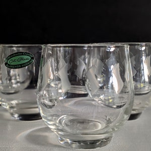 Vintage BRAVO Roly Poly, Whiskey, Rocks, Old Fashioned Glasses | SET of 6 | Anchor Hocking BRAVO | Vintage Glassware | Vintage Barware