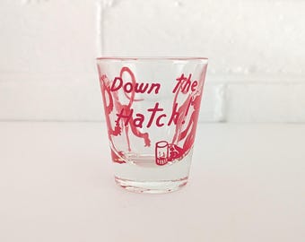 Vintage MCM Monkey Down the Hatch Shot Glass