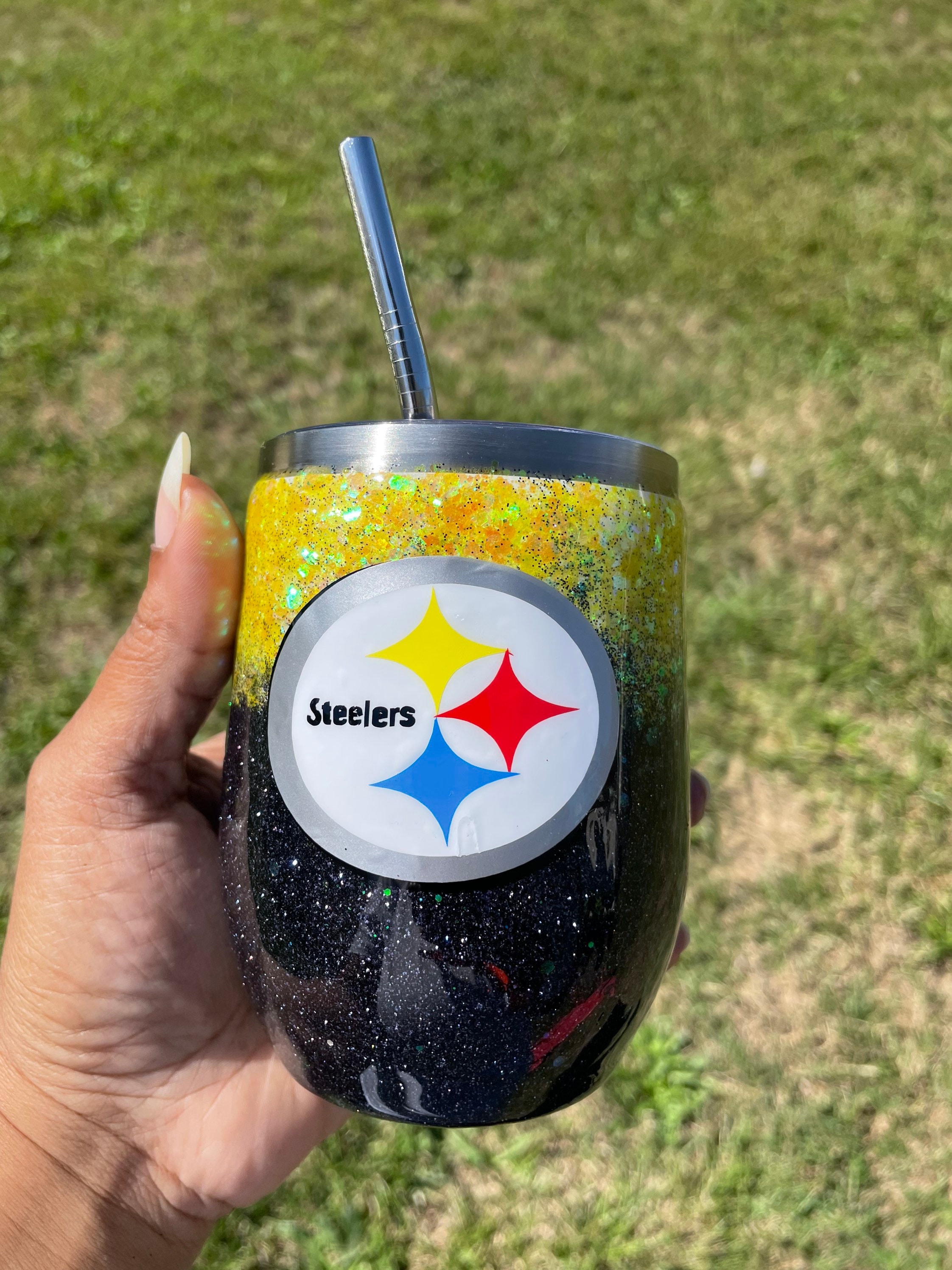 Steelers Tumblers -   Steelers, Tumbler, Swirl design