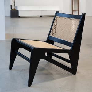 Chandigarh Kangaroo Chair - Mid-Century Elegance | Handcrafted in Teak & Viennese Cane