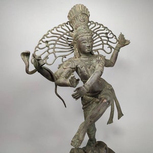 Antique Shiva Nataraja Statue 20 inch, Shiva On Altar, The Wedding of Shiva, Hinduism Art, Decorative Shiva, Lord of Dancing, Home Decor