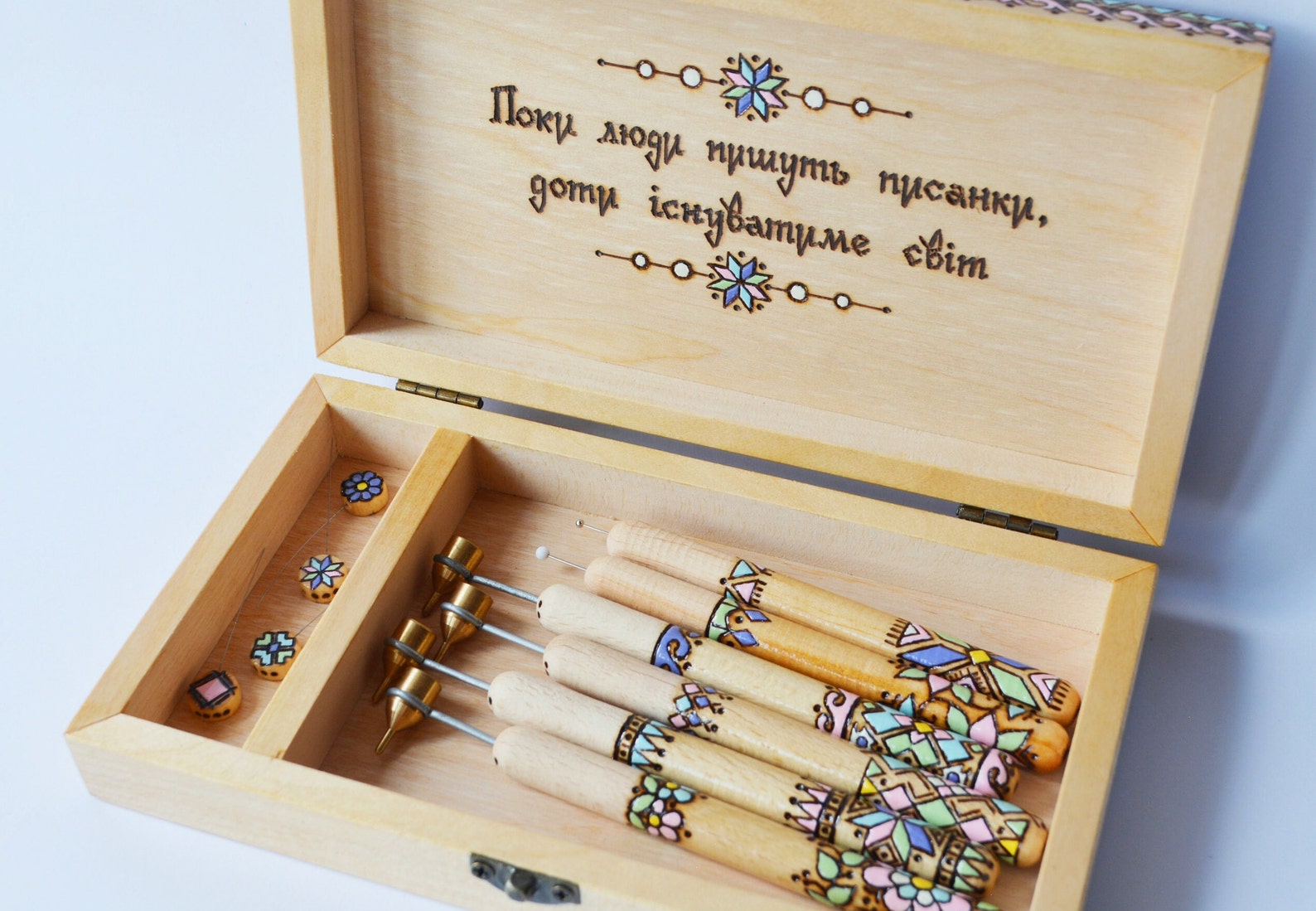 Ukrainian Egg Decorating Kit, Pysanky Supplies, Hot Wax Pens, Pysanky