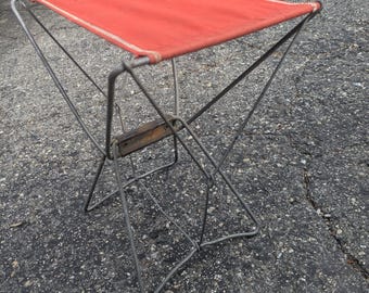 Vintage Folding Camping Stool Chair Fishing Stool
