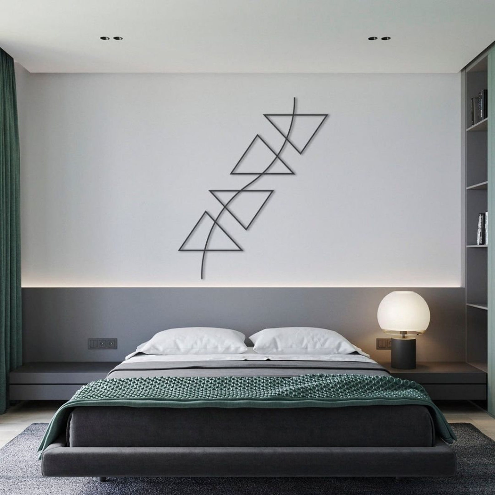 Metal Wall Art Home Decor Wall Art Bedroom Wall Decor Above Etsy