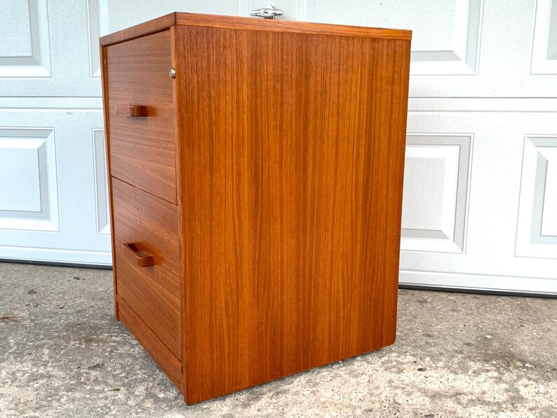 Danish Modern Teak Filing Etsy