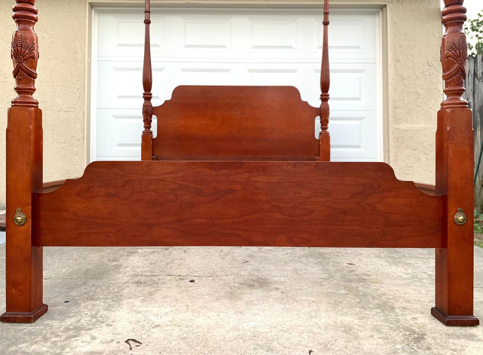 Cherry Rice Carved Queen Size Bed Etsy