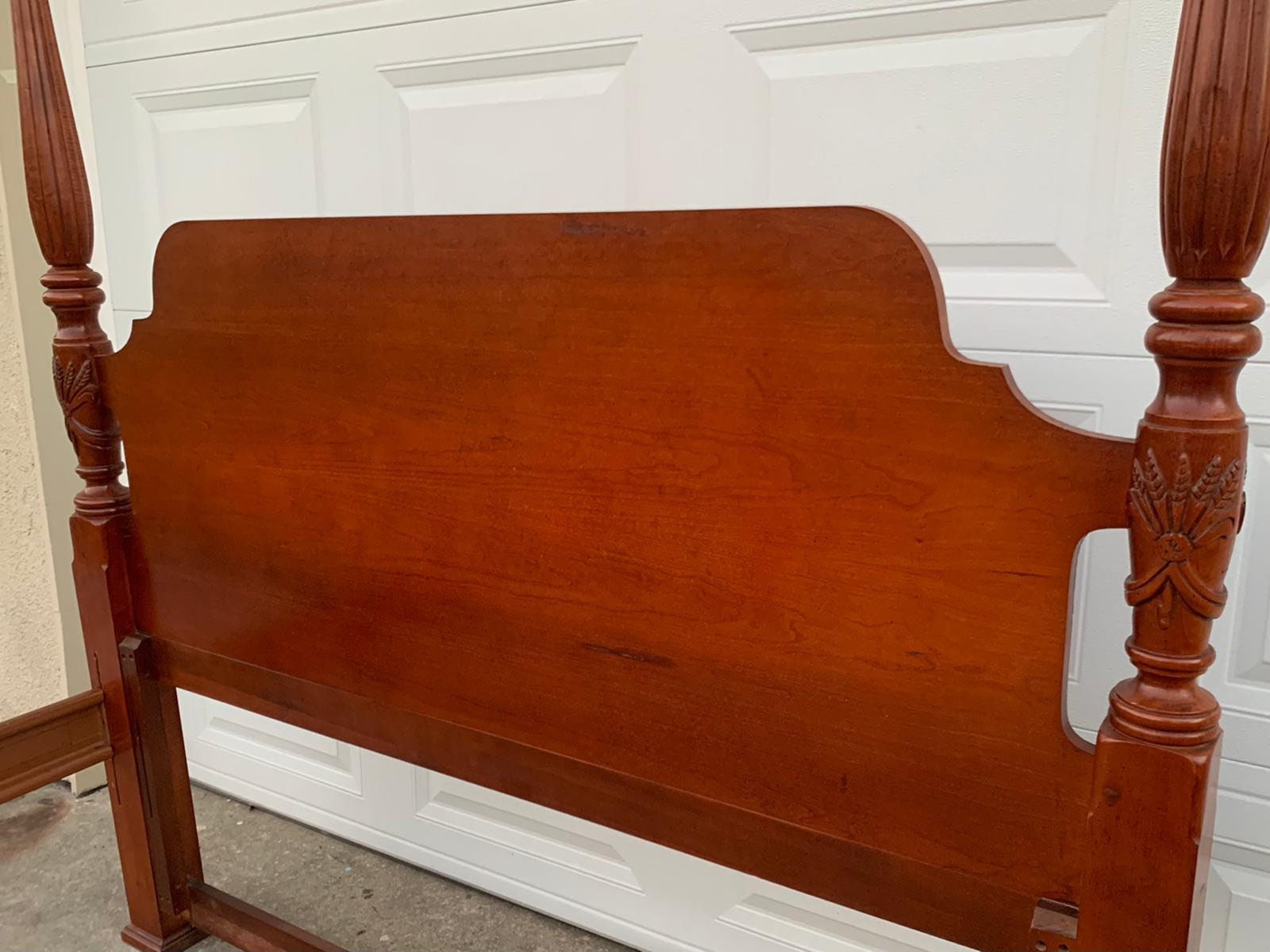 Cherry Rice Carved Queen Size Bed Etsy