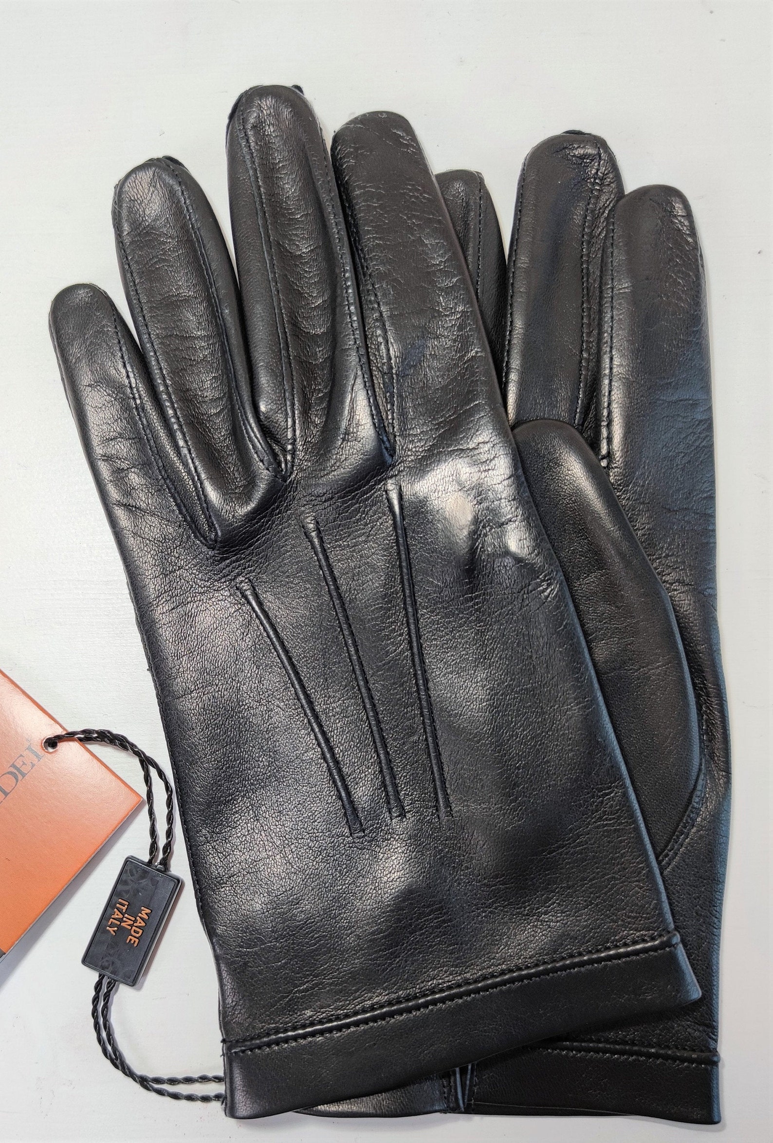 Men's Classic Unlined Italian Leather Gloves Lambskin Size Etsy