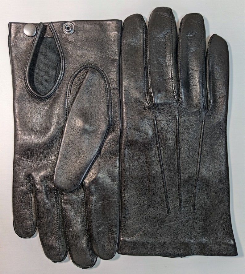 Men's Vintage Fashion Leather Gloves Made in Italy Etsy