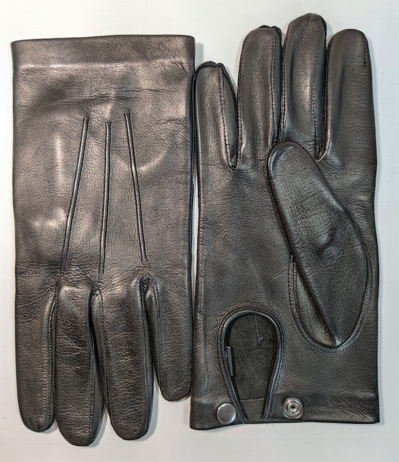 Men's Vintage Fashion Leather Gloves Made in Italy Etsy