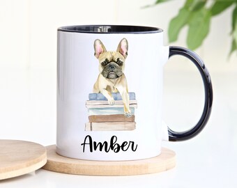 Personalized French Bulldog Mug, French bull dog, French bulldog gifts, Frenchie Mug, French Bulldog, Large Ceramic Mug, Custom Dog Mug