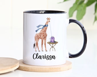 Funny Giraffe Mug, Giraffe Coffee Mug, Giraffe Gift,  Personalized Mug, Giraffe Cup, Large Ceramic Mug, Custom Coffee Mug