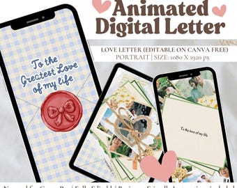 Bonita carta de amor animada, regalo virtual para pareja en una relación a distancia. Ideas de regalos digitales para cumpleaños, regalo personal para novio, tarjeta virtual de aniversario.