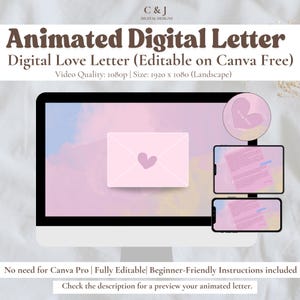 Nettes animiertes Liebesbrief-virtuelles Geschenk für LDR-Paar-Digital-Geschenkideen für Geburtstag persönliches Geschenk für Freund-Jahrestag Virtuelle Karte