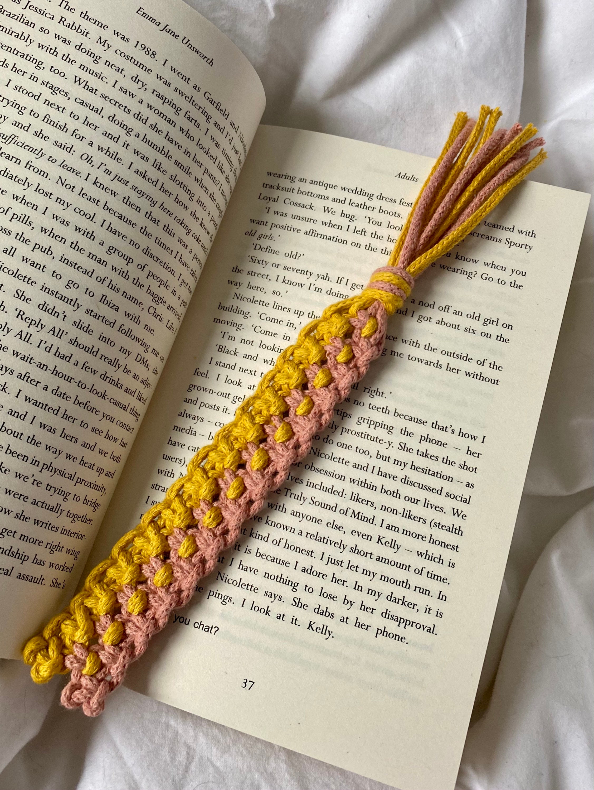 Macrame bookmark Etsy