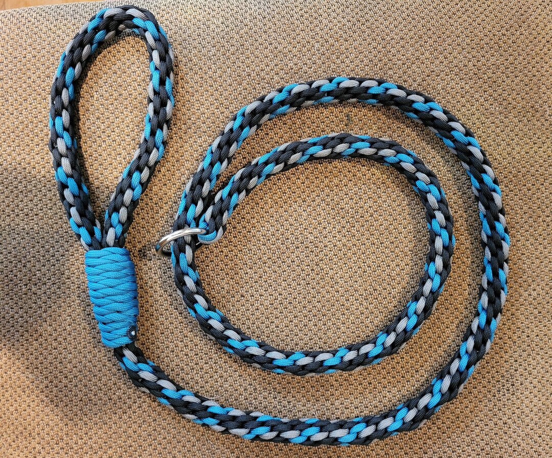 Paracord Slip Lead, Black, Grey, Teal Etsy