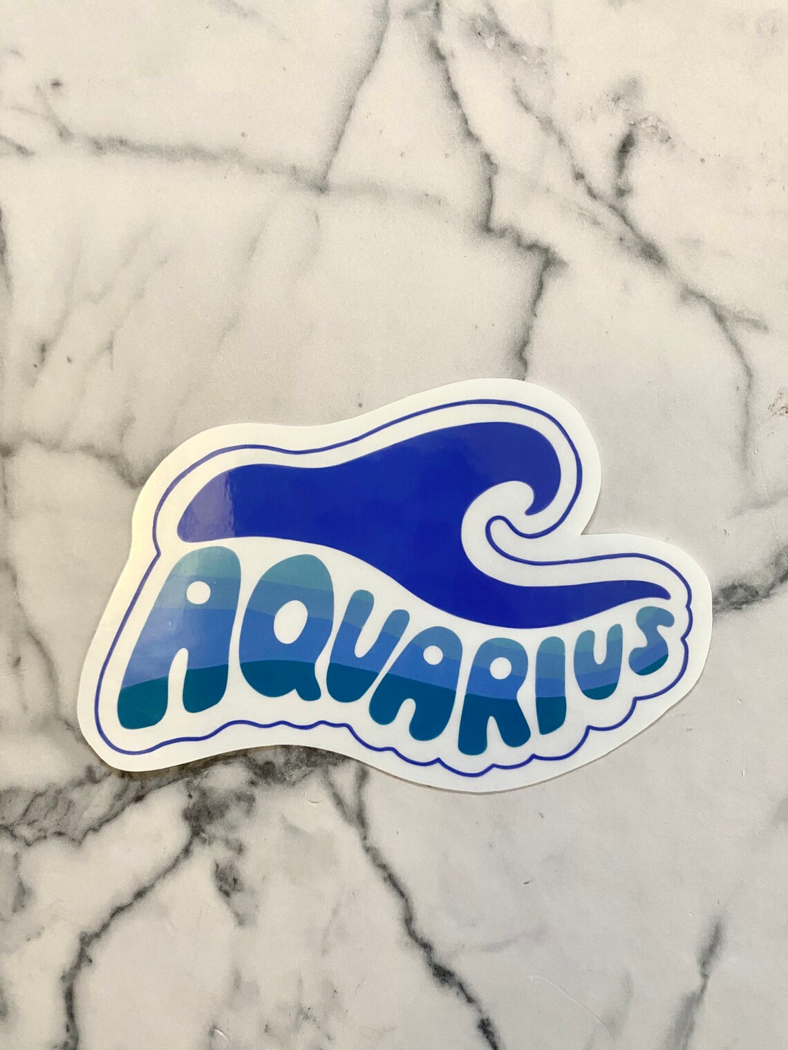 Aquarius Vinyl Sticker Best Friend Gift Zodiac Sign Etsy