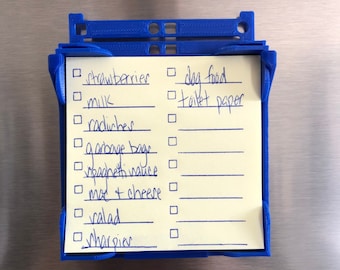 Fridge sticky note holder and stencil, office supplies, fridge sticky note holder, post it note, sticky note, gift for teacher, to do list