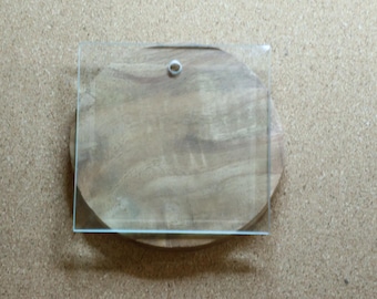 Square glass ornament, 3.5" x 3.5" ornament, laser blank, engrave