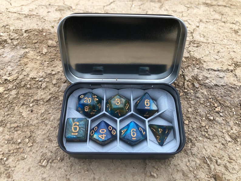 Dice holder for Dungeons and Dragons, D&D, Pathfinder, table top games, and RPG now with color options image 5