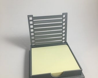 Sticky note holder and stencil
