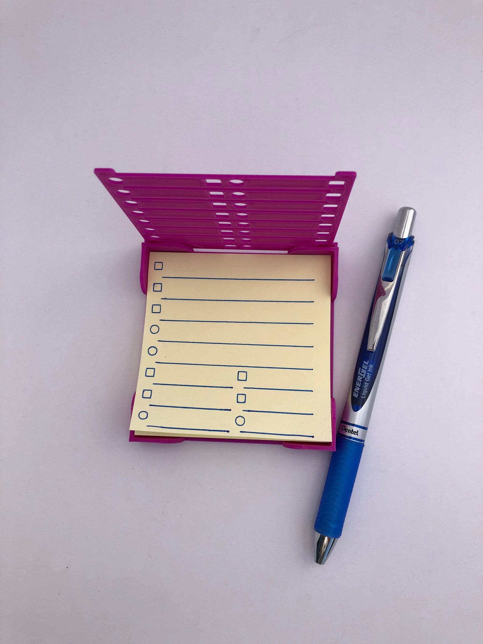 Sticky Note Holder and Stencil Version 2 Etsy