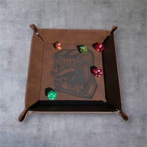 Mimic, Dice tray, DnD, dice rolling tray, RPG, collapsible dice tray, portable dice tray, valet tray