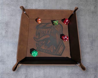 Mimic, Dice tray, DnD, dice rolling tray, RPG, collapsible dice tray, portable dice tray, valet tray