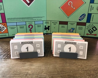 Money holder for board games - set of 6 - Monopoly, Life, Table top games