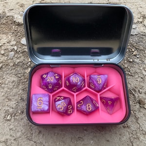 Dice holder for Dungeons and Dragons, D&D, Pathfinder, table top games, and RPG now with color options image 3