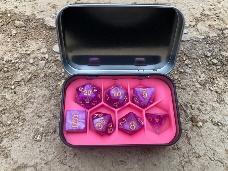 Dice holder for Dungeons and Dragons, D&D, Pathfinder, table top games, and RPG now with color options image 3