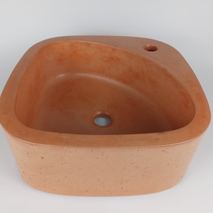 concrete bathroom sink - concrete color 12