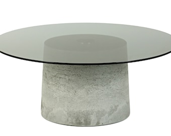 coffee table, contemporary, konferenztisch, living room, modern design, table de conférence, concrete, beton, glass