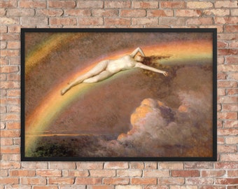The Spirit of the Rainbow by Henry Mosler - Framed Henry Mosler Print - Framed Spirit of the Rainbow Print