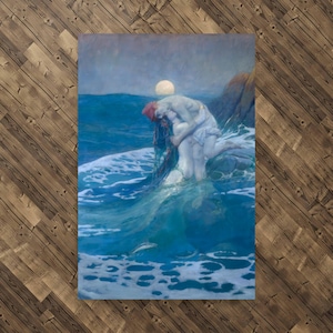 The Mermaid by Howard Pyle - The Mermaid Print - Howard Pyle Print - Mythological Art Print