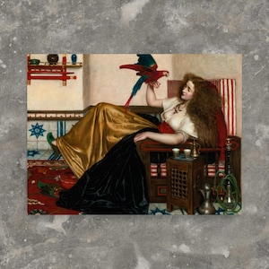 The Legend of the Parrot by Valentine Cameron Prinsep - Legend of the Parrot Print - Valentine Cameron Prinsep Print