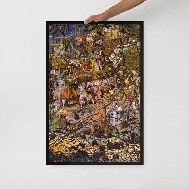 Framed Mythological Art Print - The Fairy Feller's Master Stroke by Richard Dadd