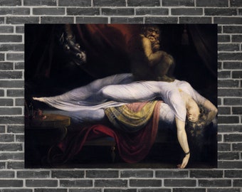 Mythological Art Print - The Nightmare by Henry Fuseli - Henry Fuseli Print - The Nightmare Print - The Nightmare Poster - Henry Fuseli Art