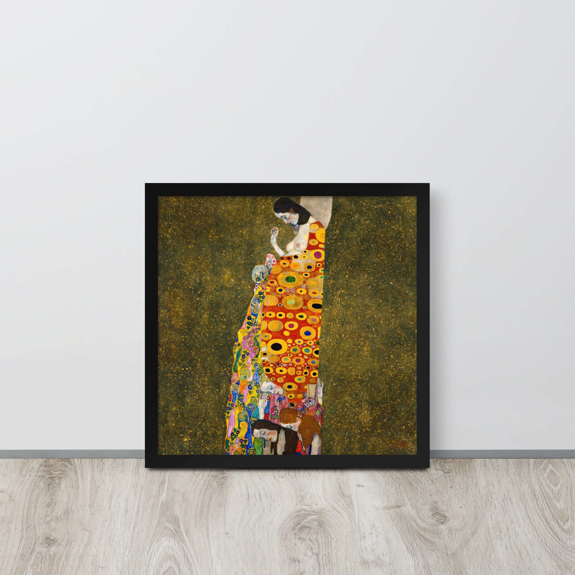 Framed Symbolic Art Print - Hope II by Gustav Klimt - Framed Gustav ...