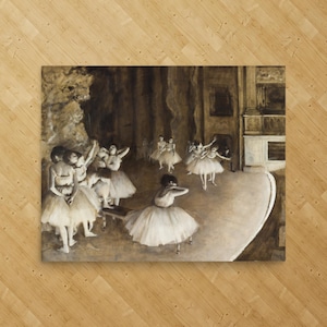 Ballet Rehearsal on Stage by Edgar Degas - Edgar Degas Print - Modern Art Print