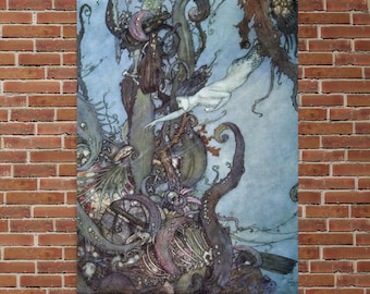 The Little Mermaid by Edmund Dulac- The Little Mermaid Print - Edmund Dulac Print