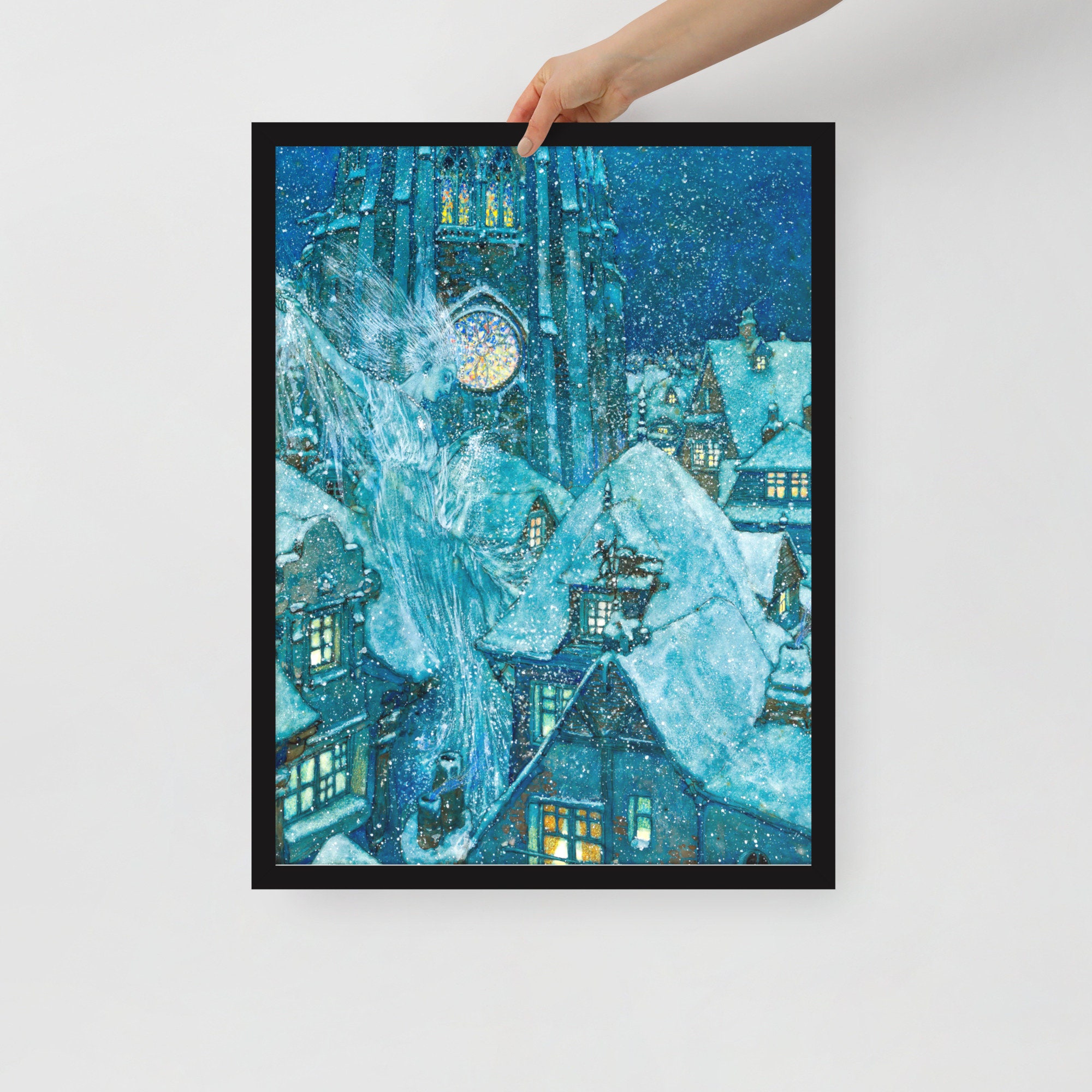 The Snow Queen by Edmund Dulac - Framed Edmund Dulac Print - Framed ...