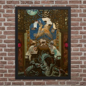 The Den of Inequity by Dean Cornwell - Framed Dean Cornwell Print - Framed Den of Inequity Print
