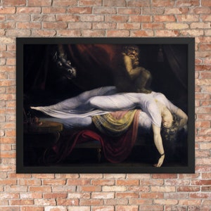 Framed Mythology Print - The Nightmare by Henry Fuseli - Framed Henry Fuseli Print - Framed Henry Fuseli Canvas - Framed Nightmare Canvas