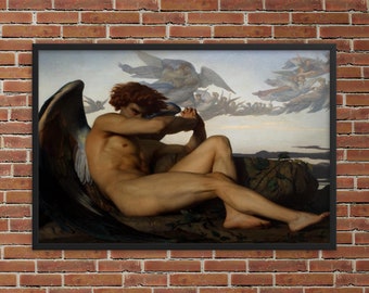 Framed Neoclassical Art Print - The Fallen Angel by Alexandre Cabanel - Framed Alexandre Cabanel Print - Framed Fallen Angel Print