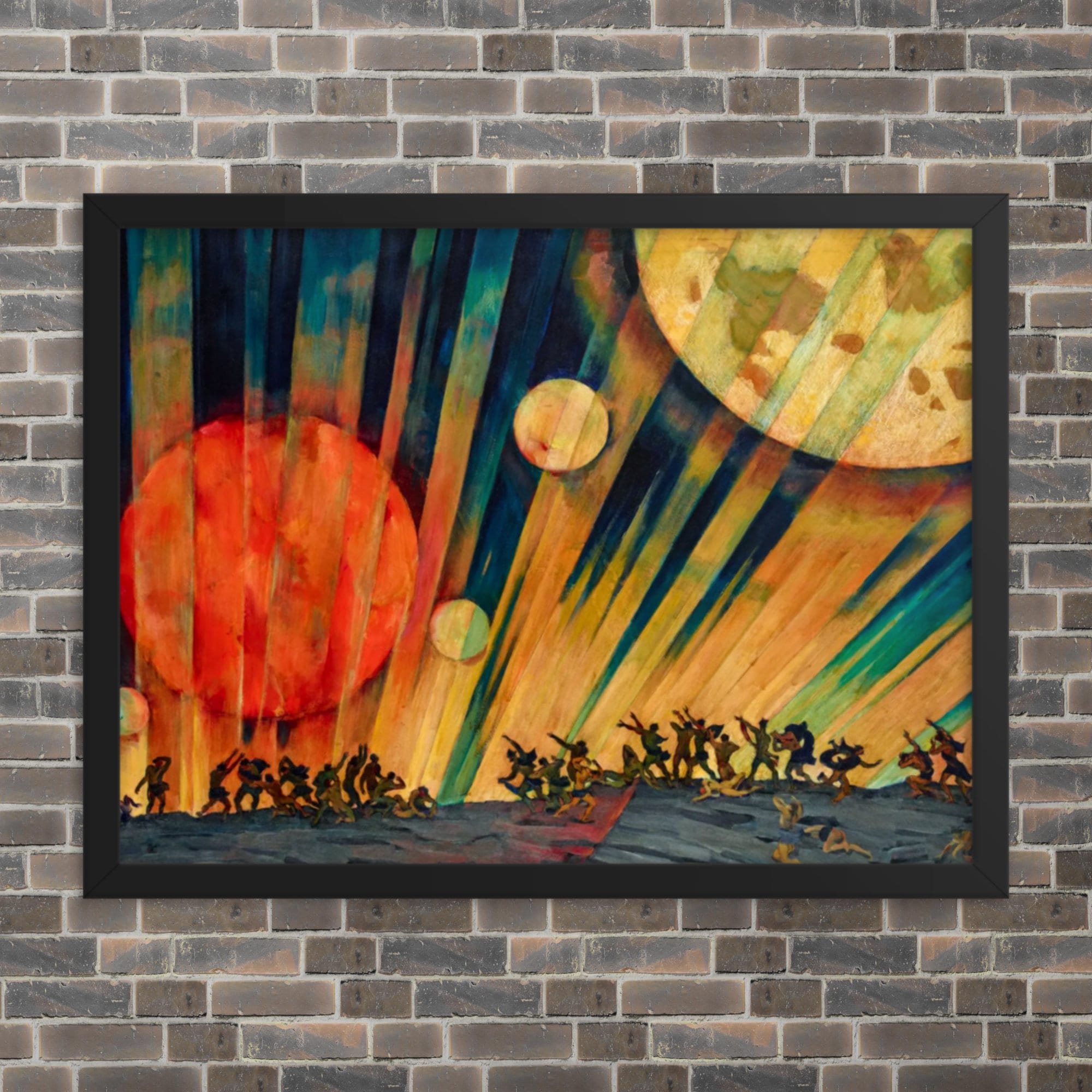 Framed Symbolic Art Print - New Planet by Konstantin Yuon - Framed