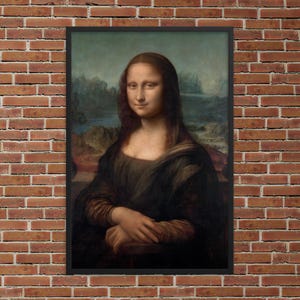 Mona Lisa by Leonardo da Vinci - Framed Mona Lisa Print - Framed Leonardo da Vinci Print